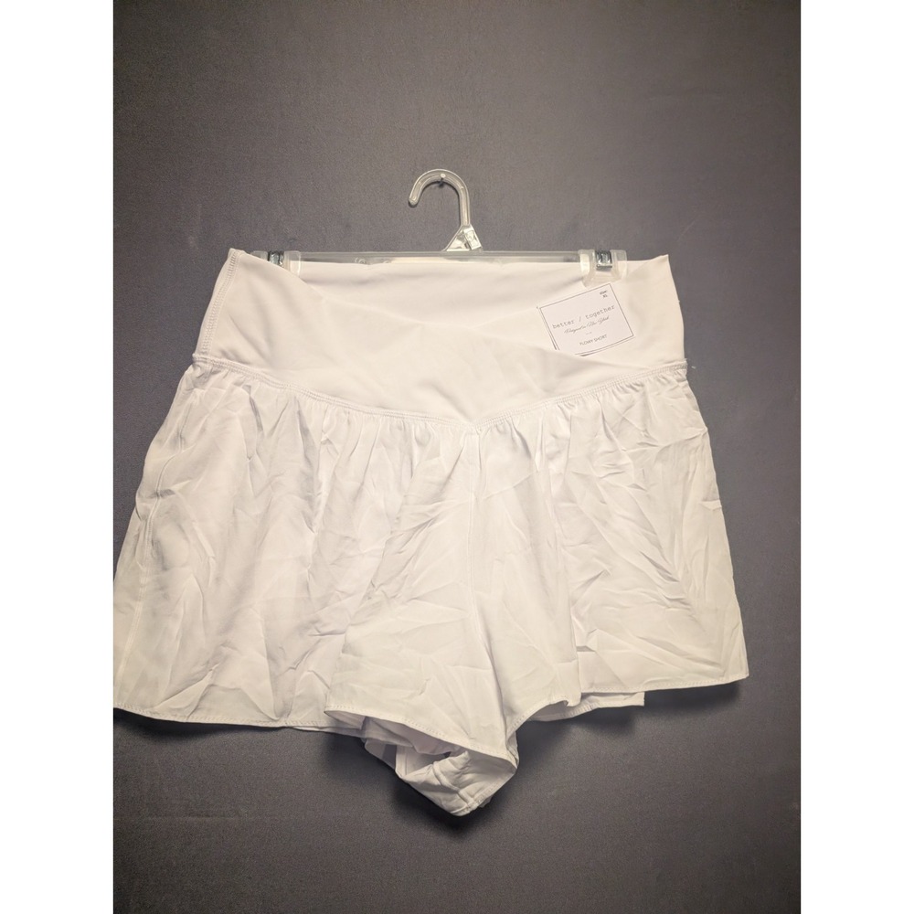Better Together Flowy Shorts Womens XL White Stretch Running Athletic Pull On